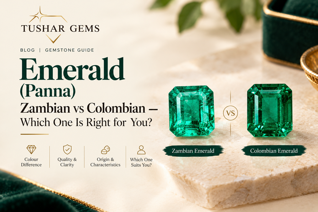 Zambian vs Colombian emerald - Tushar Gems