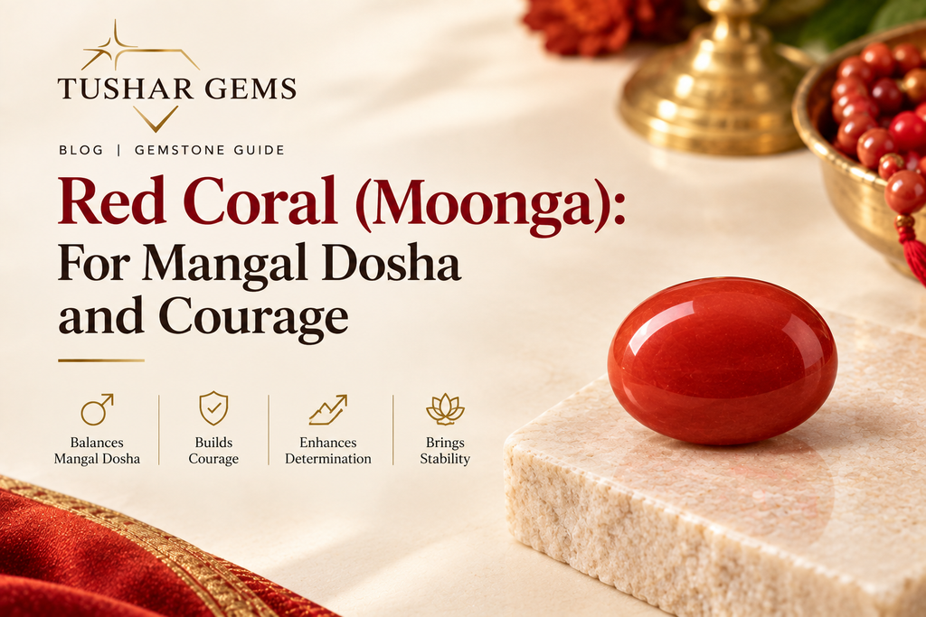 Red Coral (Moonga) for Mangal dosha and courage - Tushar Gems