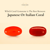 Italian vs Japanese Red Coral (Moonga) guide - Tushar Gems