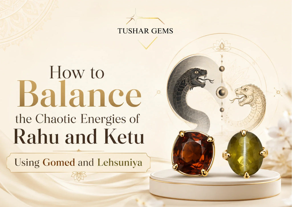 How to Balance Rahu and Ketu Using Gomed and Lehsuniya - Tushar Gems