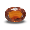 Natural Hessonite (Gomed) oval mixed cut loose gemstone, IGC certified IGCDKBAJ42789