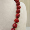 Single Line Round Shape Coral Necklace image 1