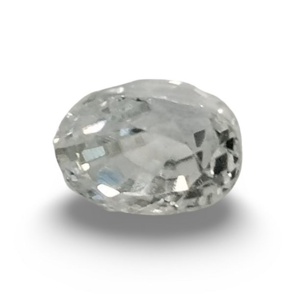 Natural White Zircon | Certified | Oval | Certificate No.: IGCDKBAJ46143 image 0