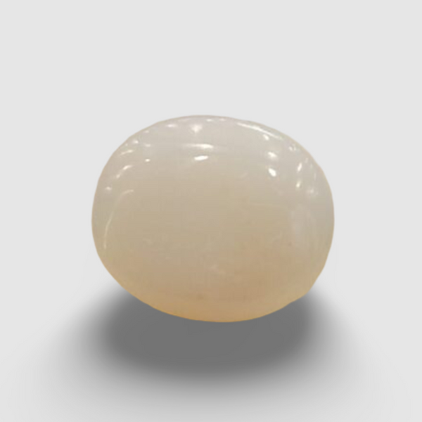 Natural White Opal 5.33 Ratti| Oval Cabochone | Certified No. IGCDKBAJ43019 image 0