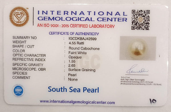 Natural South Sea Pearl – A Symbol of Elegance & Purity Summary No IGCDKBAJ42599 image 2
