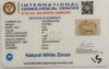 Natural White Zircon | Certified | Oval | Certificate No.: IGCDKBAJ47483 image 2