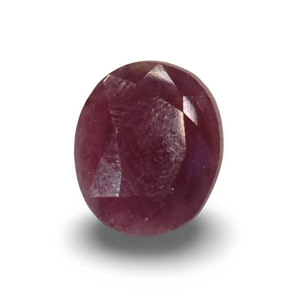 Natural Ruby | Certified Oval Cut Red Corundum Gemstone Certificate No.: IGCDKBAJ44845 image 1