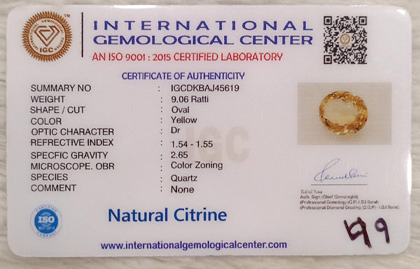 Natural Citrine: The Stone of Abundance and Optimism Summary No IGCDKBAJ45619 image 2