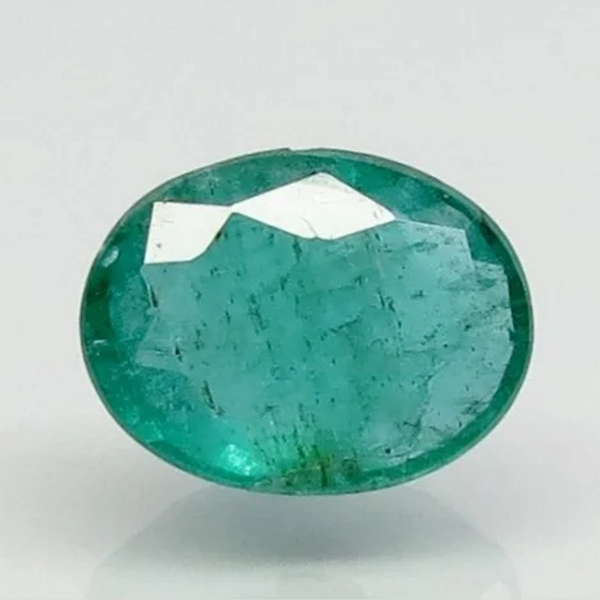 Natural Emerald (Panna) oval mixed cut loose gemstone, report no. 6938D27110