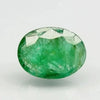 Natural green Emerald (Panna) oval mixed cut loose gemstone, report no. 6810D26571