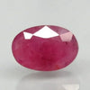 Natural unheated purplish red Ruby (Manik) oval mixed cut loose gemstone, report no. 9498D38424