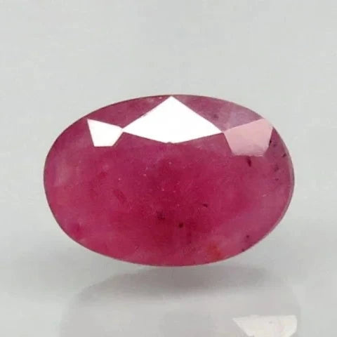 Natural Purplish Red Ruby | Certified Unheated | Oval Mixed Cut Report No. 9498D38424 image 0