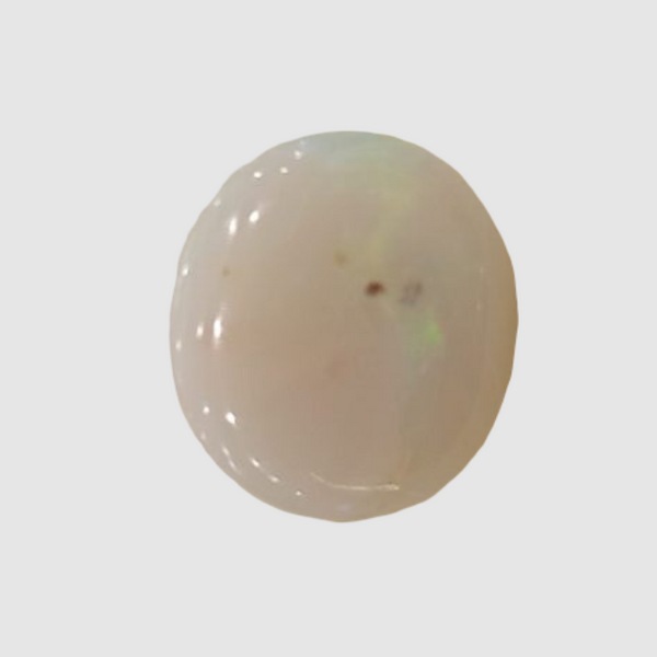 Natural White Opal 5.50Ratti| Oval Cabochone| Certified No. IGCDKBAJ43018 image 1