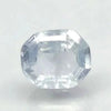 Natural unheated Blue Sapphire (Neelam) octagon step cut loose gemstone, report no. 9498D38431