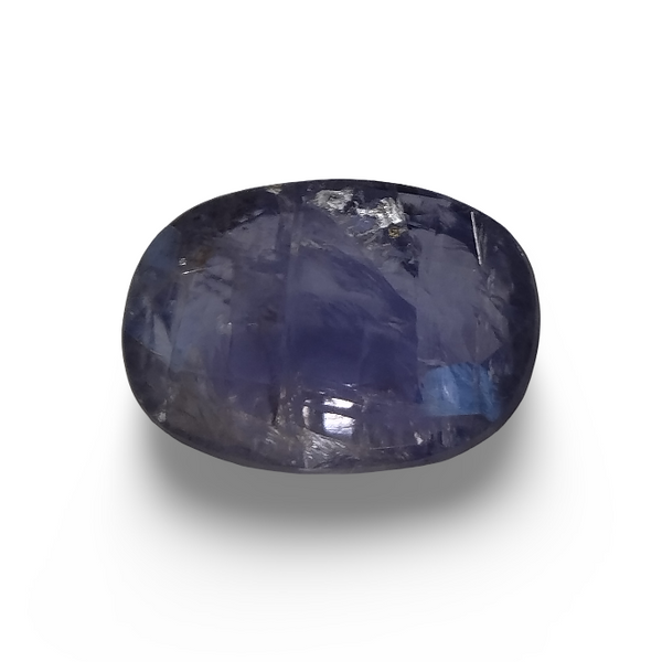 Natural Iolite (Kaka Neeli) oval mixed cut loose gemstone, IGC certified IGCDKBAJ41546