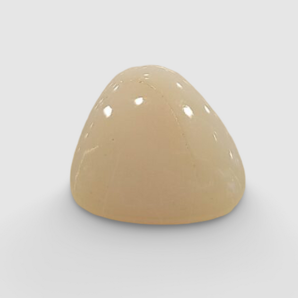 Natural White Opal 7.56 ratti triangle cabochon loose gemstone, IGC certified IGCDKBAJ42999
