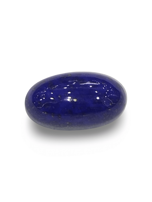 Natural Lapis Lazuli | Certified Oval Cut | Deep Blue with Pyrite Inclusions Certificate No.: IGCDKBAJ44673 image 1
