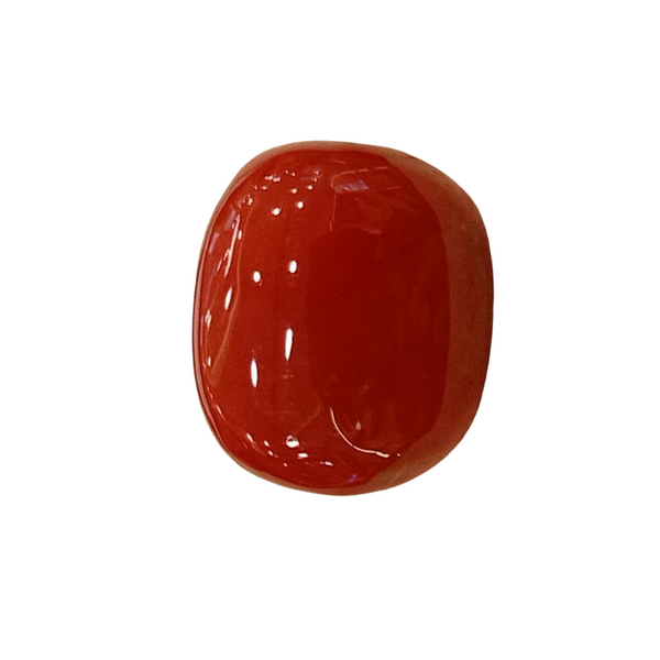Natural Red Coral | Certified | Oval Cut Gemstone Summary No. IGCDKBAJ57884 image 1