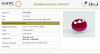 Natural Purplish Red Ruby | Certified Unheated | Oval Mixed Cut Report No. 9581D38689 image 1