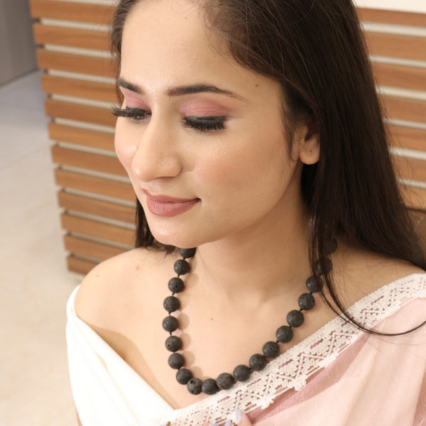 Lava Beads Necklace P.063 image 2