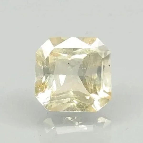 Natural Yellow Sapphire (Pukhraj) octagon mixed cut loose gemstone, report no. 6699D25924