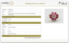 Elegant Natural Rhodolite & Diamond Flower Ring in 14K Gold image 4