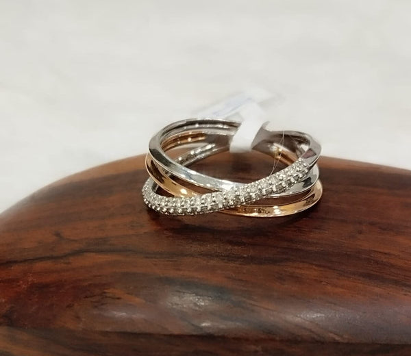 Kisna 14K Gold Natural Diamond Ring – 0.22 Ct of Timeless Elegance image 0