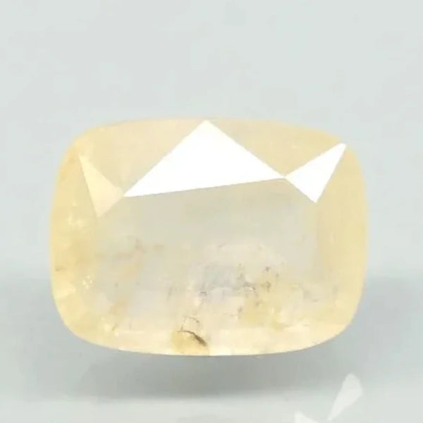 Natural Yellow Sapphire (Pukhraj) cushion mixed cut loose gemstone, report no. 10701D43160