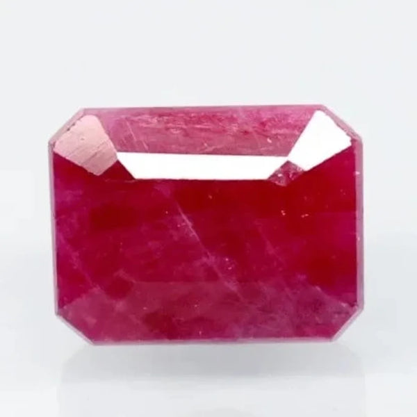 Natural untreated Ruby (Manik) octagon cut loose gemstone, report no. 10749D43353