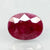 Natural untreated Ruby (Manik) oval cut loose gemstone, report no. 10749D43358