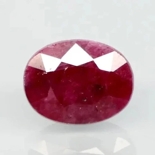 Natural untreated Ruby (Manik) oval cut loose gemstone, report no. 10749D43358