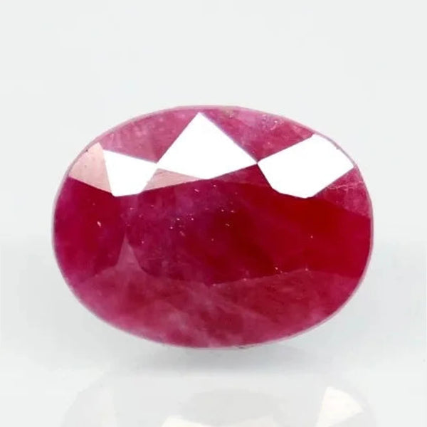Natural untreated Ruby (Manik) oval cut loose gemstone, report no. 10749D43360