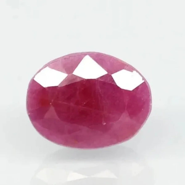 Natural untreated Ruby (Manik) oval cut loose gemstone, report no. 10749D43361