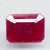 Natural untreated Ruby (Manik) octagon step cut loose gemstone, report no. 10805D43603
