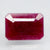 Natural untreated Ruby (Manik) octagon step cut loose gemstone, report no. 10805D43604