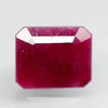 Natural untreated Ruby (Manik) octagon step cut loose gemstone, report no. 10805D43606