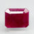 Natural untreated Ruby (Manik) octagon step cut loose gemstone, report no. 10805D43606