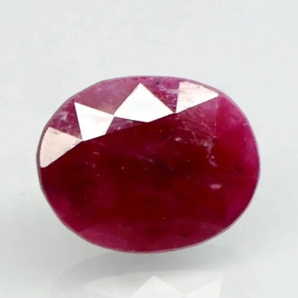 Natural untreated Ruby (Manik) oval mixed cut loose gemstone, report no. 10805D43607