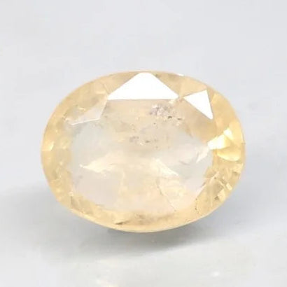 Natural Yellow Sapphire | Oval Mixed Cut | Transparent | Govt. Lab Certified | Report No. 10828D43697