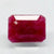 Natural untreated Ruby (Manik) octagon step cut loose gemstone, report no. 10828D43701