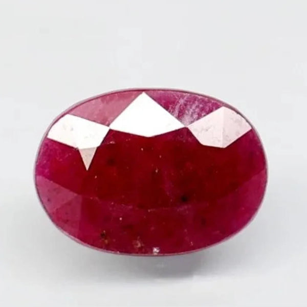Natural untreated Ruby (Manik) oval mixed cut loose gemstone, report no. 10828D43702