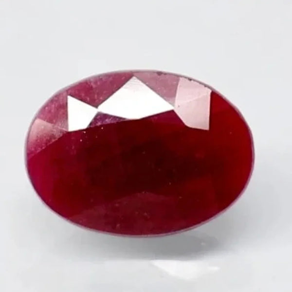 Natural untreated Ruby (Manik) oval mixed cut loose gemstone, report no. 10828D43706