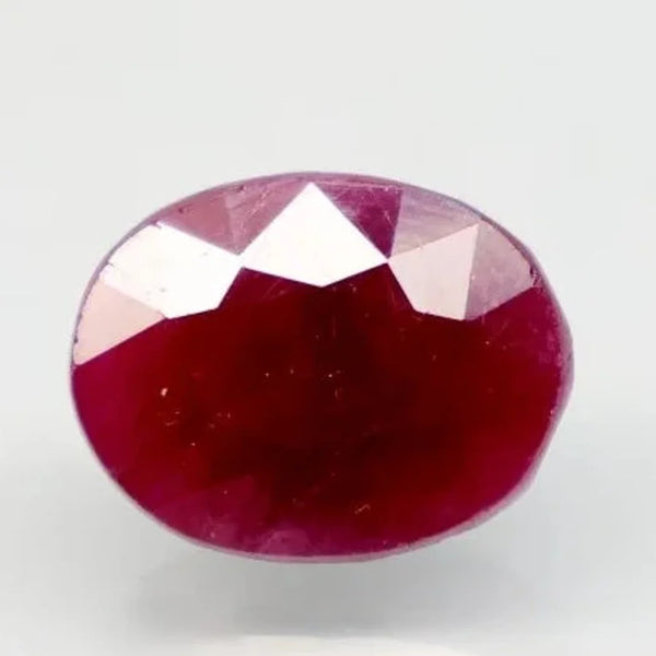 Natural untreated Ruby (Manik) oval mixed cut loose gemstone, report no. 10828D43708