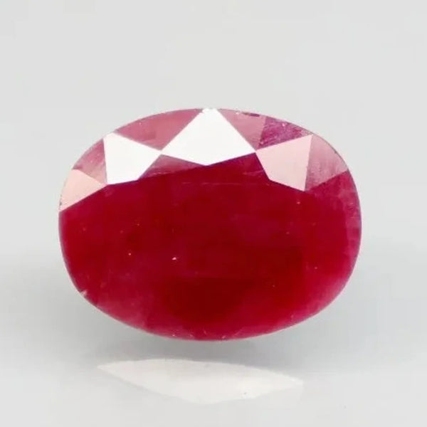 Natural untreated Ruby (Manik) oval mixed cut loose gemstone, report no. 10828D43709