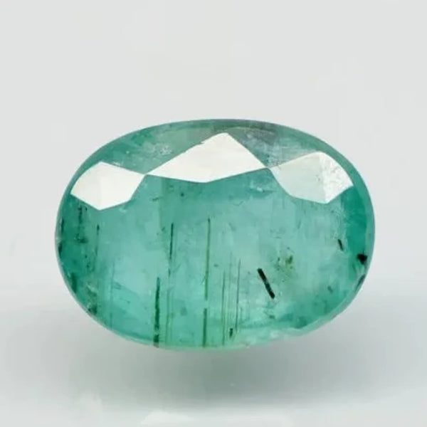 Natural Emerald (Panna) oval mixed cut loose gemstone, report no. 10828D43717