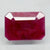 Natural untreated Ruby (Manik) octagon step cut loose gemstone, report no. 10847D43813