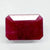 Natural untreated Ruby (Manik) octagon step cut loose gemstone, report no. 10847D43814