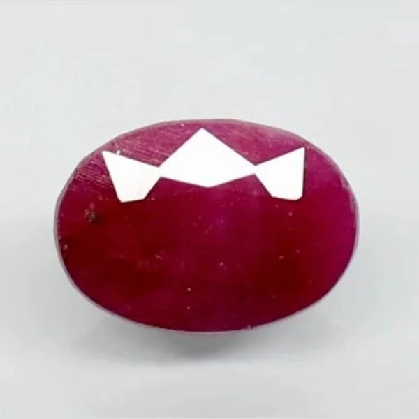 Natural untreated Ruby (Manik) oval mixed cut loose gemstone, report no. 10847D43815