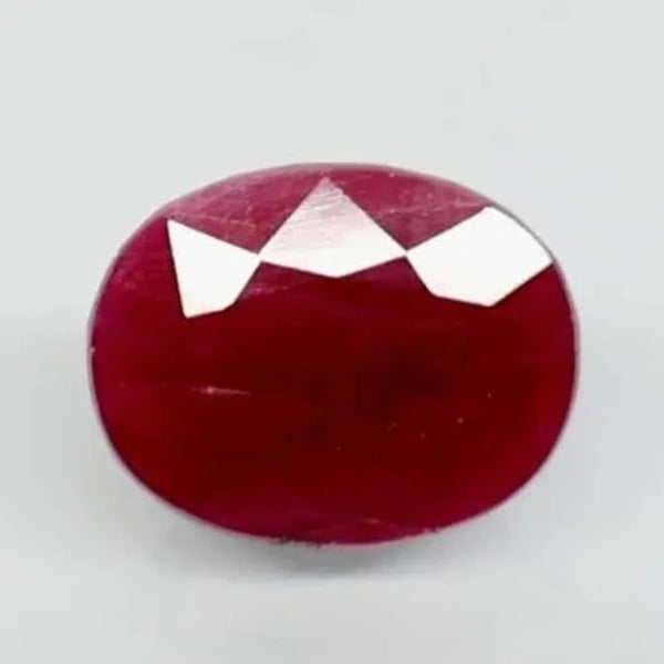 Natural untreated Ruby (Manik) oval mixed cut loose gemstone, report no. 10847D43816