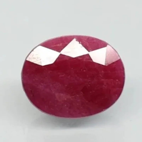 Natural untreated Ruby (Manik) oval mixed cut loose gemstone, report no. 10847D43818